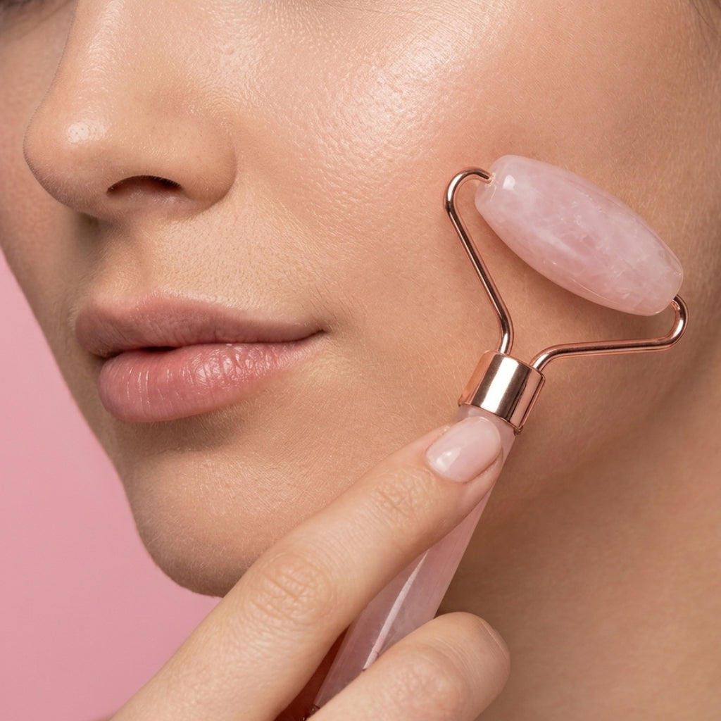 Rose Quartz Roller & Gua Sha Set