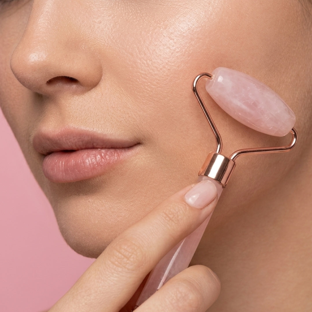 Rose Quartz Roller & Gua Sha Set