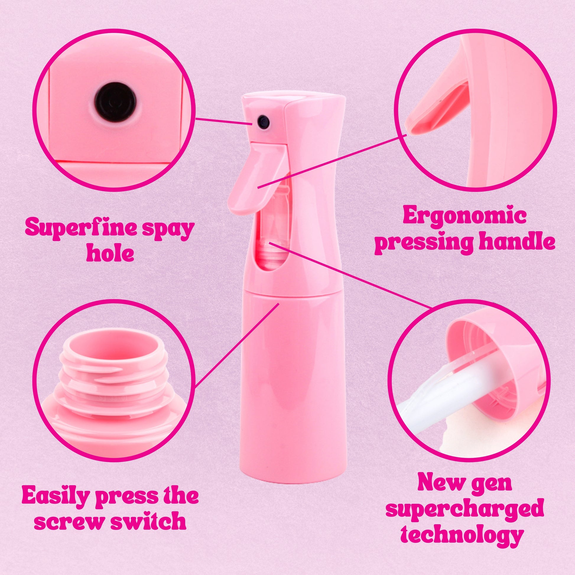 Ultra-Fine Mist Spray Bottle – 200ml