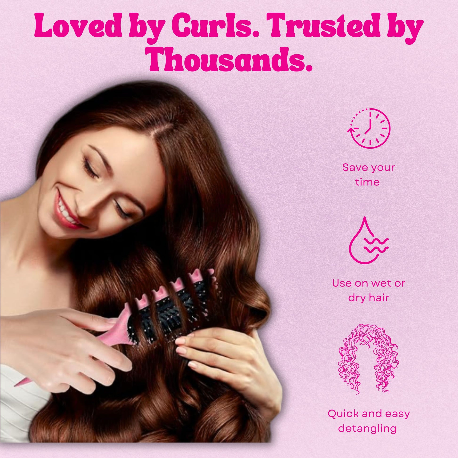 Detangling Curly Hair Brush