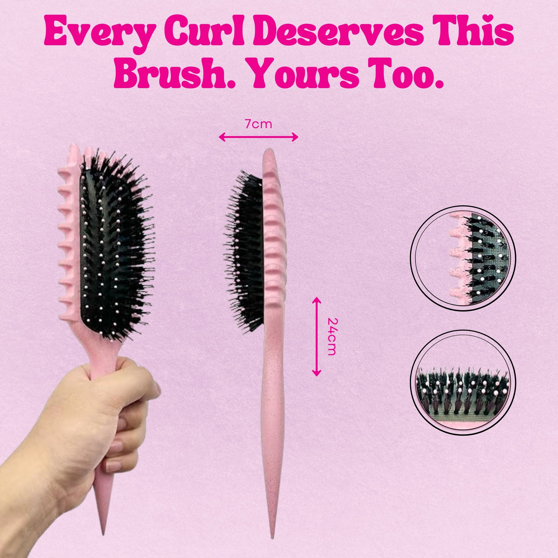 Detangling Curly Hair Brush