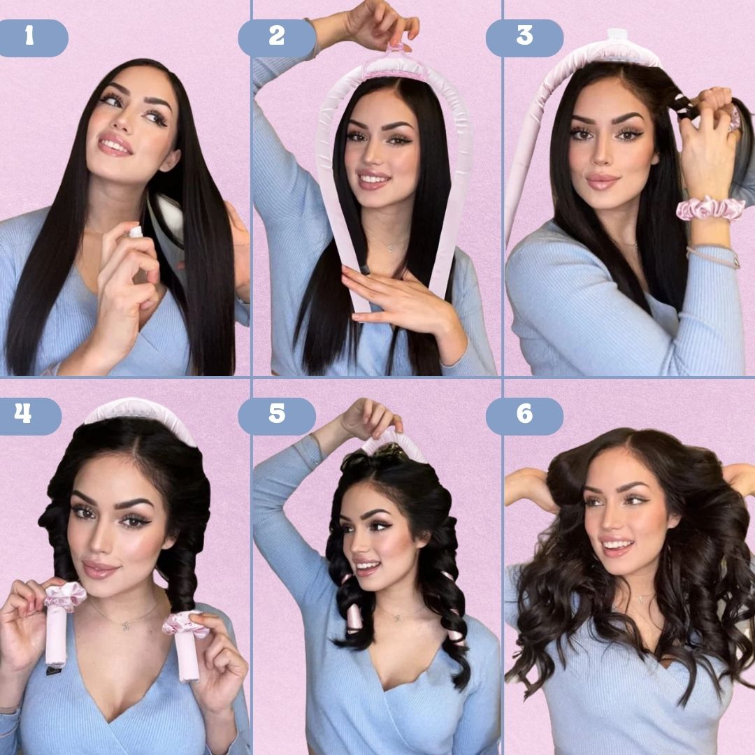 Luxury Heatless Curl Ribbon Set