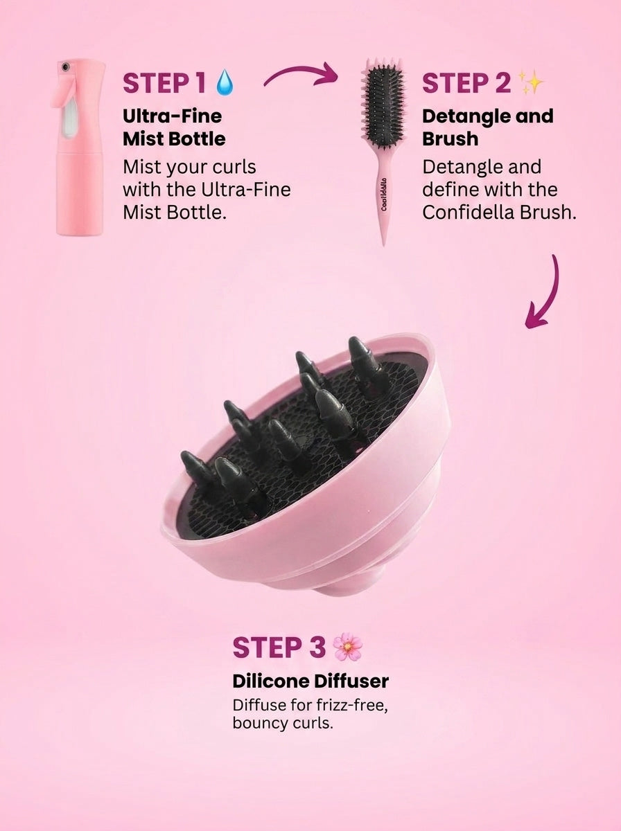 Confidella Essential Curl Bundle (3-Piece Set)